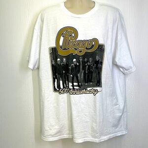 Alstyle - 2017 Chicago 50th Anniversary Tour Graphic Short Sleeve T Shirt XXL